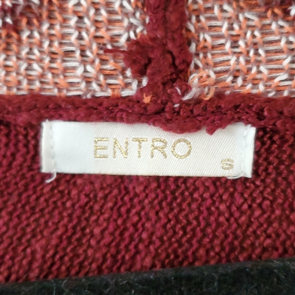 Entro Aztec Fringe Open Cardigan Size S - Picture 7 of 7